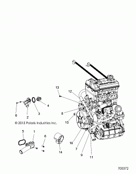 ENGINE, COOLING, THERMOSTAT and BYPASS - R16RUA87A1 (700372)