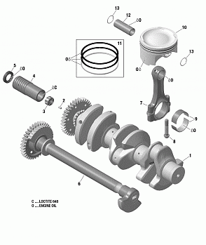 Crankshaft, Pistons And Balance Shaft