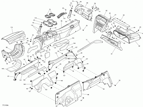 Cab Interior Dash And Console_77C1509c