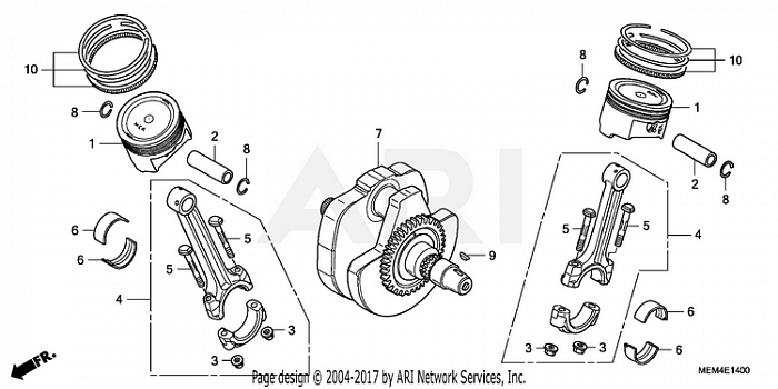 CRANKSHAFT + PISTON