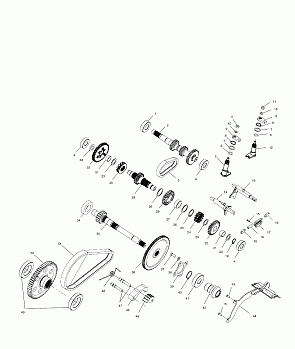 GEARCASE (Internal Components) - A00CH50AK (4954805480D003)