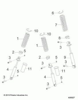 SUSPENSION, SHOCKS - A16YAF11AA (A00027)