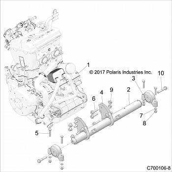 ENGINE, MOUNTING - Z20S1E99NG (C700106-8)