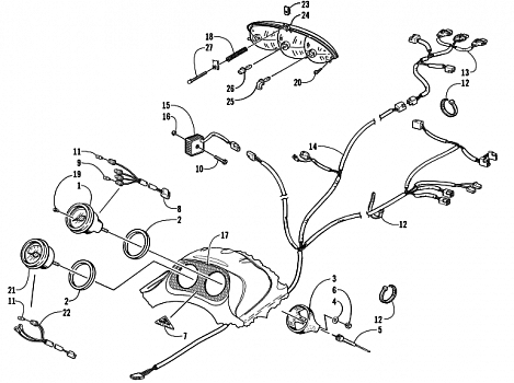 HEADLIGHT, INSTRUMENTS, AND WIRING ASSEMBLIES