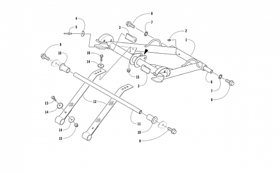 REAR SUSPENSION FRONT ARM ASSEMBLY