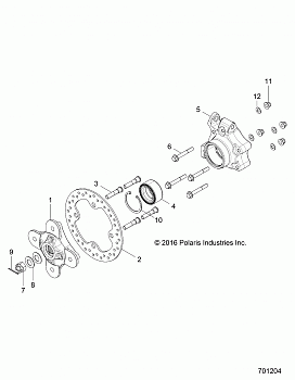 SUSPENTION, REAR CARRIER - Z17VDE99NM (701204)