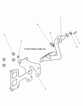 BRAKES, PEDAL AND MASTER CYLINDER - Z17VBE87N2 (49RGRBRAKEFOOT14RZR1000)