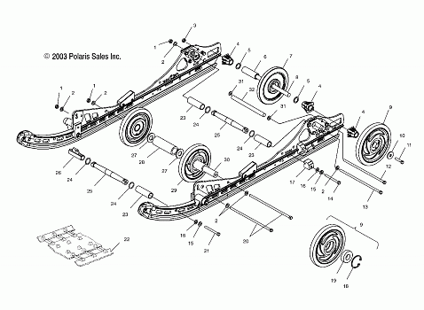 SUSPENSION, REAR (M-10) - S04ND4BS/BSA (4988678867C01)