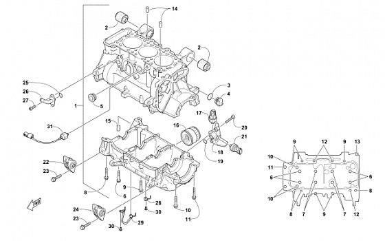 CRANKCASE ASSEMBLY