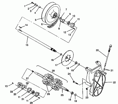 DRIVE TRAIN ASSEMBLY 440 0942760 and 440 SKS 0942560 (4925072507017A)