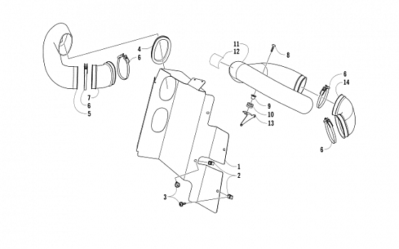 CASE/BELT COOLING ASSEMBLY