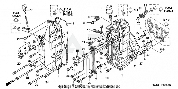 OIL TANK COVER + FRONT COVER