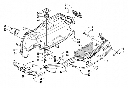 BELLY PAN AND FRONT BUMPER ASSEMBLY