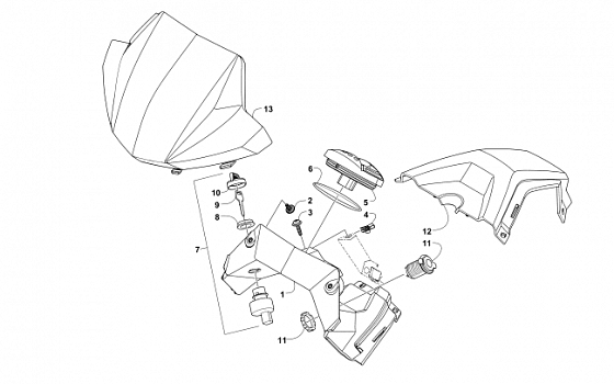 CONSOLE AND INSTRUMENT ASSEMBLY