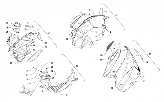 SKID PLATE AND SIDE PANEL ASSEMBLY