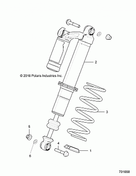 SUSPENSION, FRONT SHOCK MOUNTING - R17RGE99NM (701088)