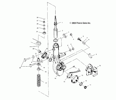 FRONT STRUT - A01BG50AA (4954855485B006)