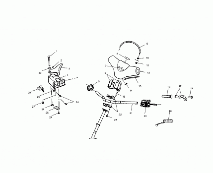 STEERING/HANDLEBAR - S02NJ7CS/CSA (4970567056B01)