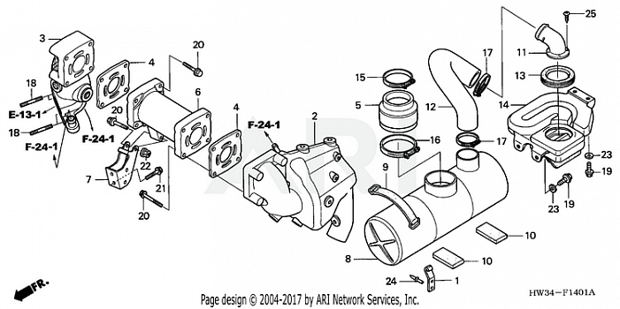 MUFFLER (NON-TURBO)