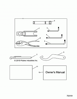 REFERENCES, TOOL KIT and OWNERS MANUALS - R19RNA57B1/B9/EBX (700191)