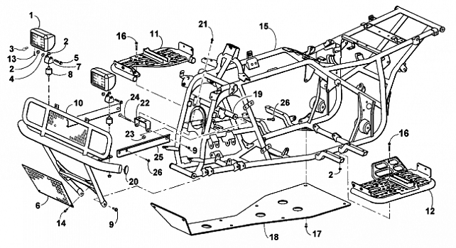 FRAME AND RELATED PARTS