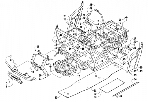 FRAME AND RELATED PARTS