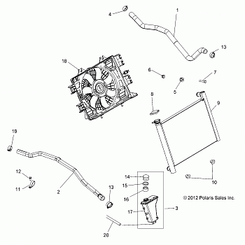 ENGINE, COOLING SYSTEM - A18SVS95CR/ER