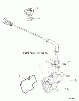 ENGINE, OIL DIPSTICK and BREATHER - Z17VBE87N2 (701094)