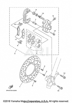 FRONT BRAKE CALIPER