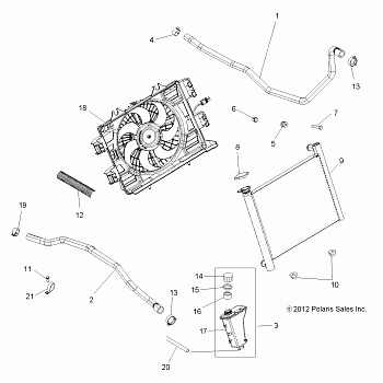 ENGINE, COOLING SYSTEM - A13ZN55TA (49ATVCOOL13SP550)