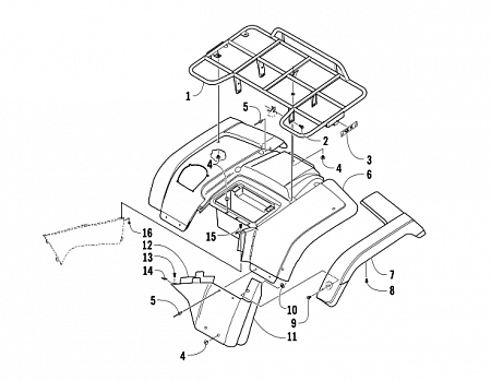 REAR BODY PANEL ASSEMBLY