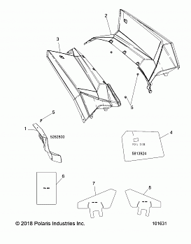 BODY, REAR CAB AND HEAT SHIELDS - A18SVS95CR/ER