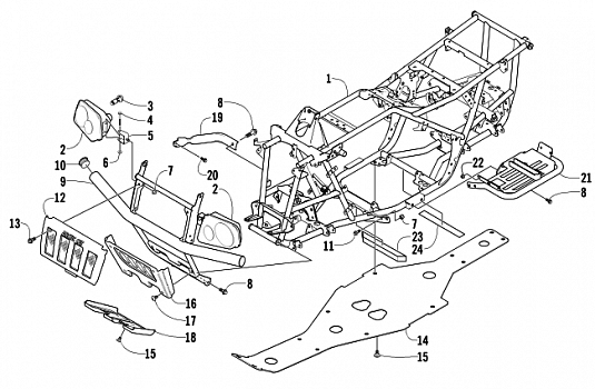 FRAME AND RELATED PARTS