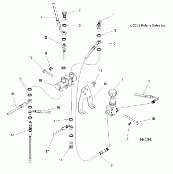 BRAKES, VALVE SYSTEM - A14GH8EFI (49ATVBRAKEVALVE09SPXP850I)