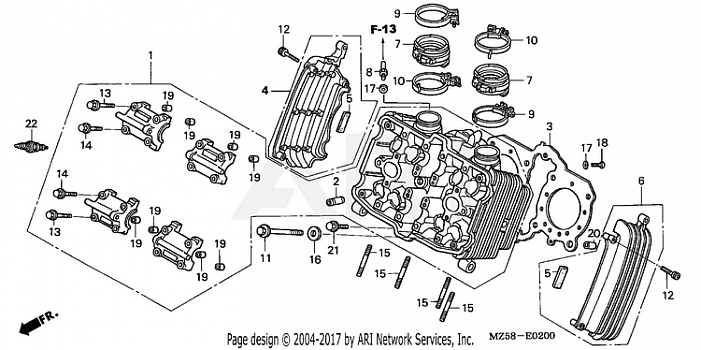 FRONT CYLINDER HEAD