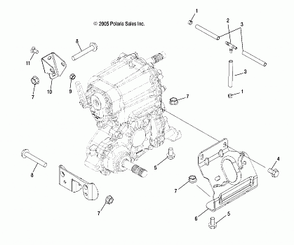 TRANSMISSION MOUNTING - A06MH68AA/AD/AF (4999200299920029C13)