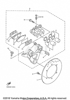 REAR BRAKE CALIPER