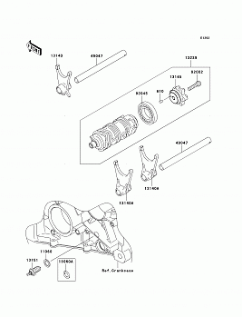 Gear Change Drum/Shift Fork(s)