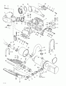 Engine Support And Muffler