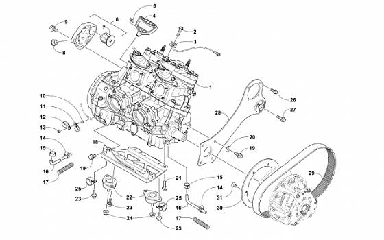 ENGINE AND RELATED PARTS