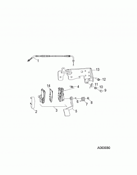 STEERING, CONTROLS and THROTTLE - Z18YAV17B2/B8/N2/N8 (A00080)