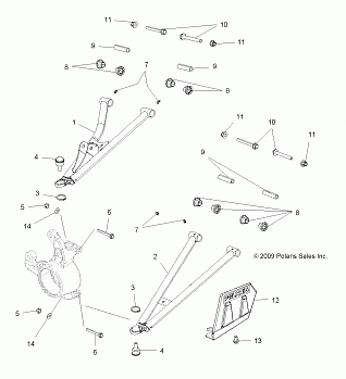 SUSPENSION, FRONT A-ARMS - A13ZN85AA/AQ/AZ (49ATVSUSPFRT10SPTRGEPS)