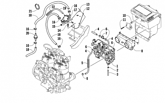 CARBURETOR AND FUEL PUMP ASSEMBLY