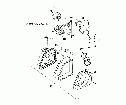 AIR CLEANER - A06KA09CA/CB/CC/CD (4983138313A07)