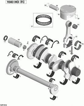 Crankshaft, Pistons and Balance Shaft - 260