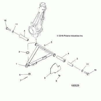 SUSPENSION, A-ARM and STRUT MOUNTING - A18DAA50B7 (100529)