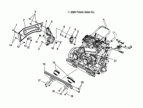 ENGINE MOUNTING RH and FRONT - S06PT7HS (4997539753C11)