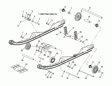 SUSPENSION, REAR (EDGE) - S06NP5BSA/NE5BSB (4997239723B06)