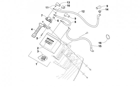 BATTERY AND TRAY ASSEMBLY