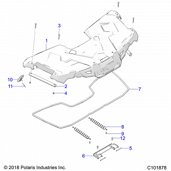 BODY, STORAGE, FRONT - A20SEE57K1 (C101878)